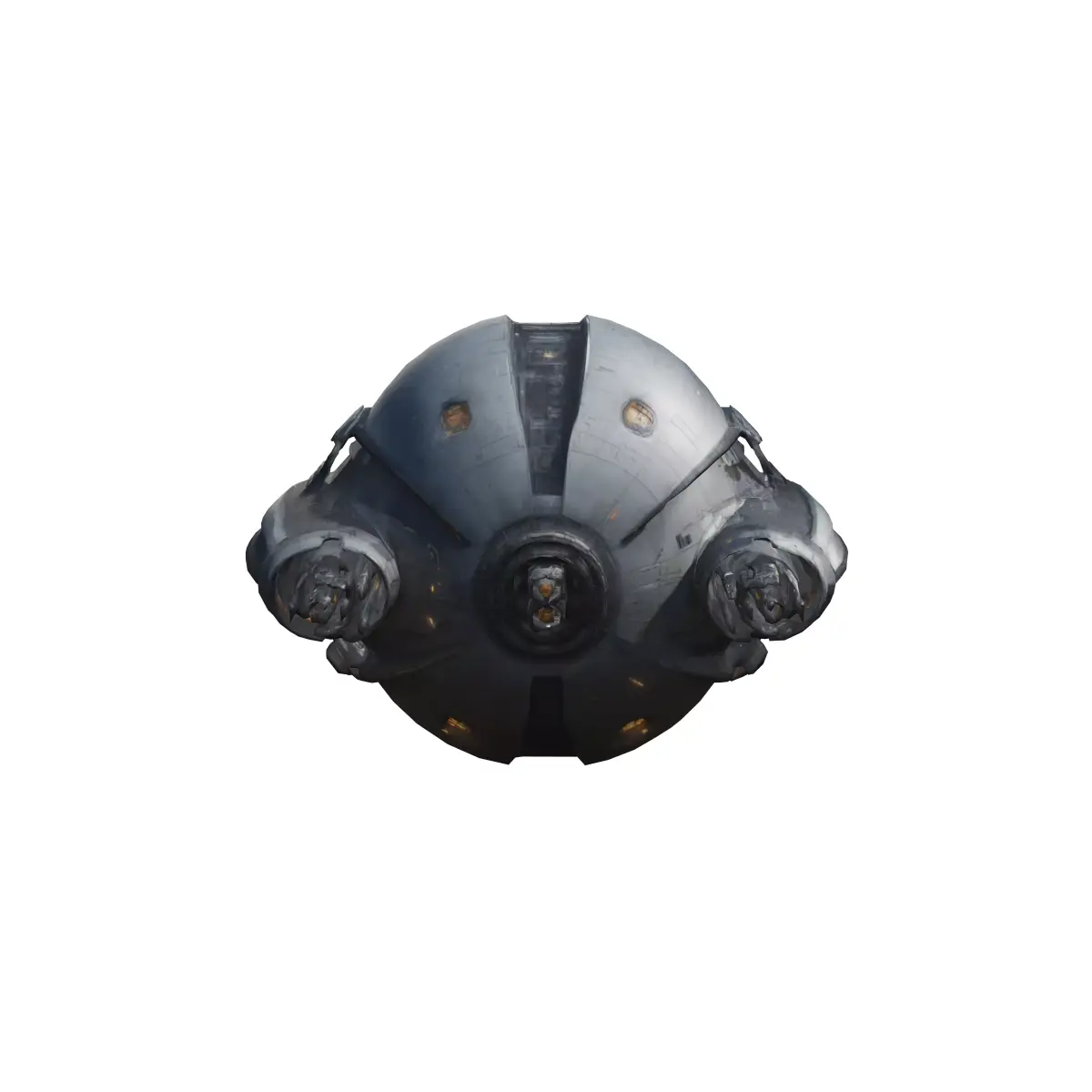 very huge sphere style scifi spacecraft 3D model