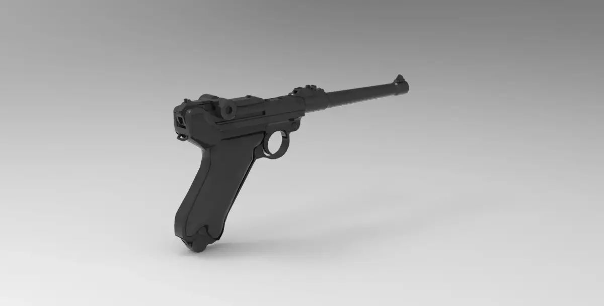 Luger pistol 3D model get
