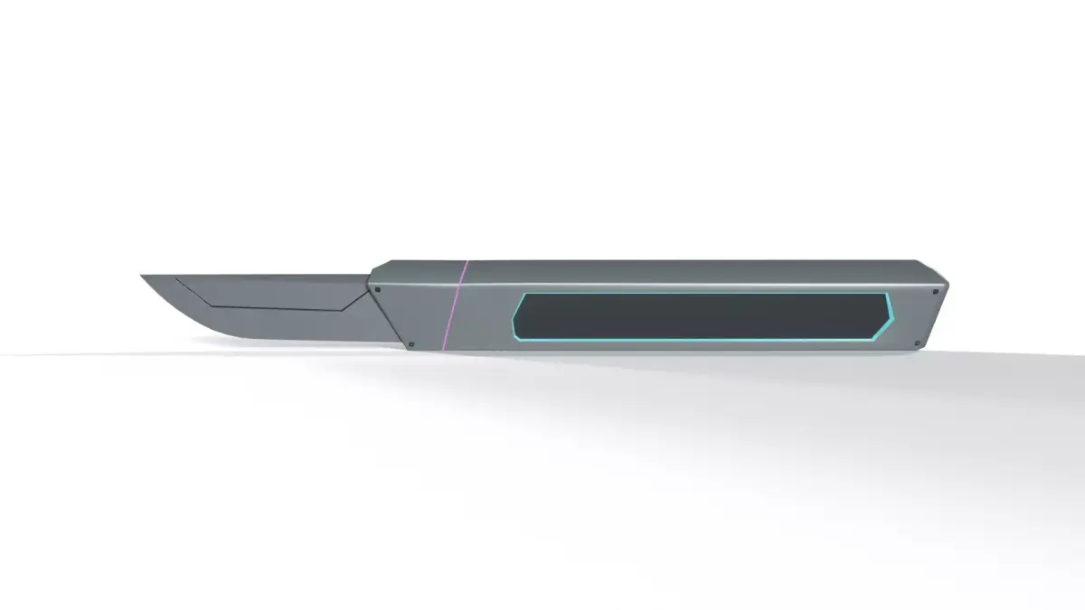 Sci-Fi Medical Scalpel Low-poly 3D model