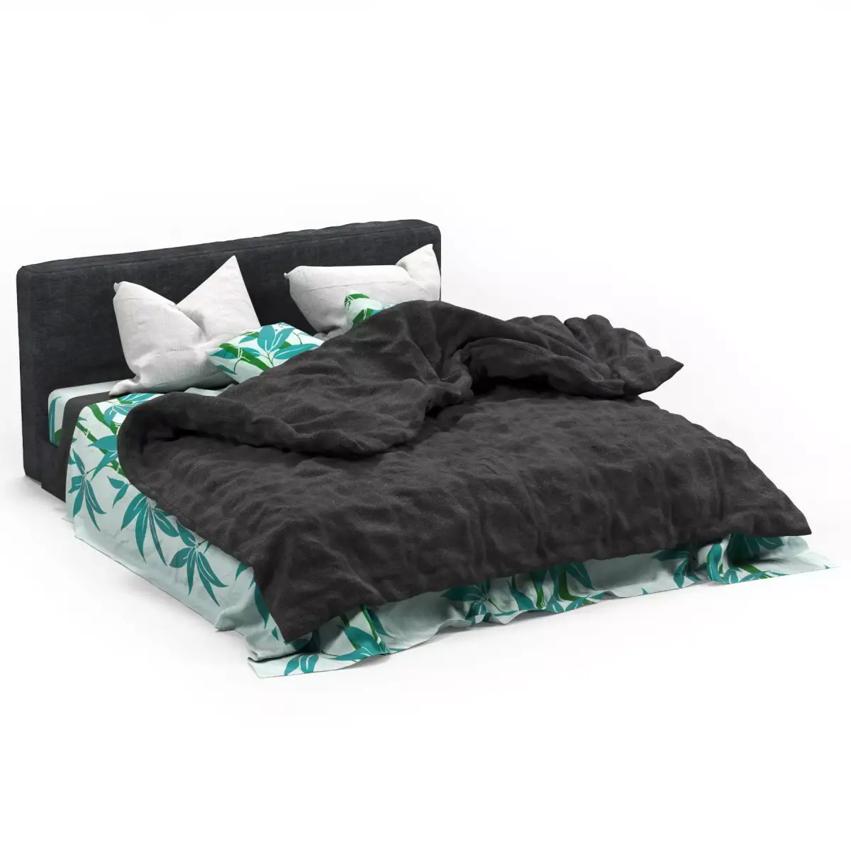 Bamboo Bed Free 3D model purchase