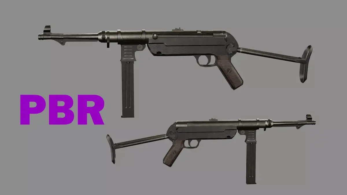 IMI Uzi Low-poly 3D model Low-poly 3D model purchase