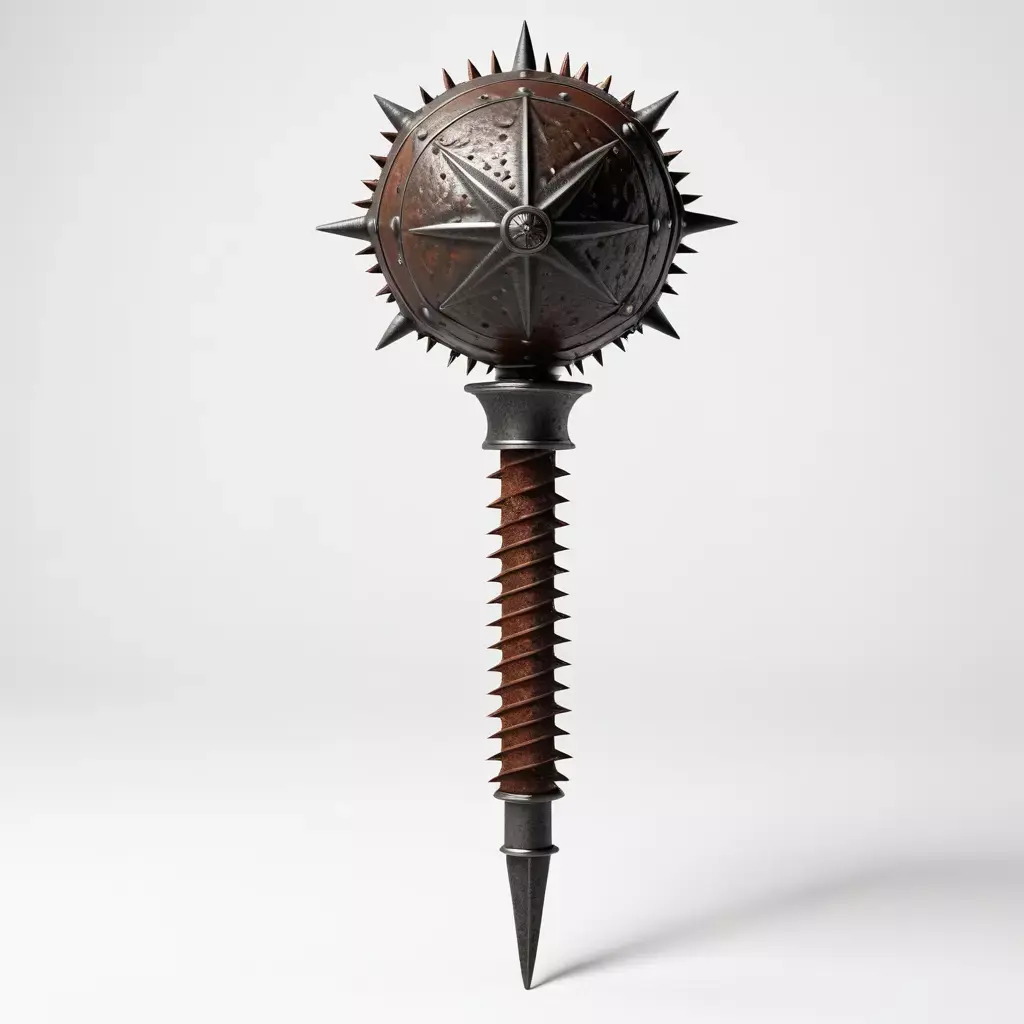 Rusty Medieval Mace 3D Model 3D model