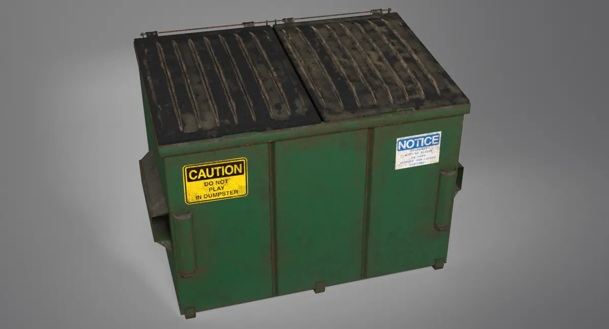 Dumpster 3D model get