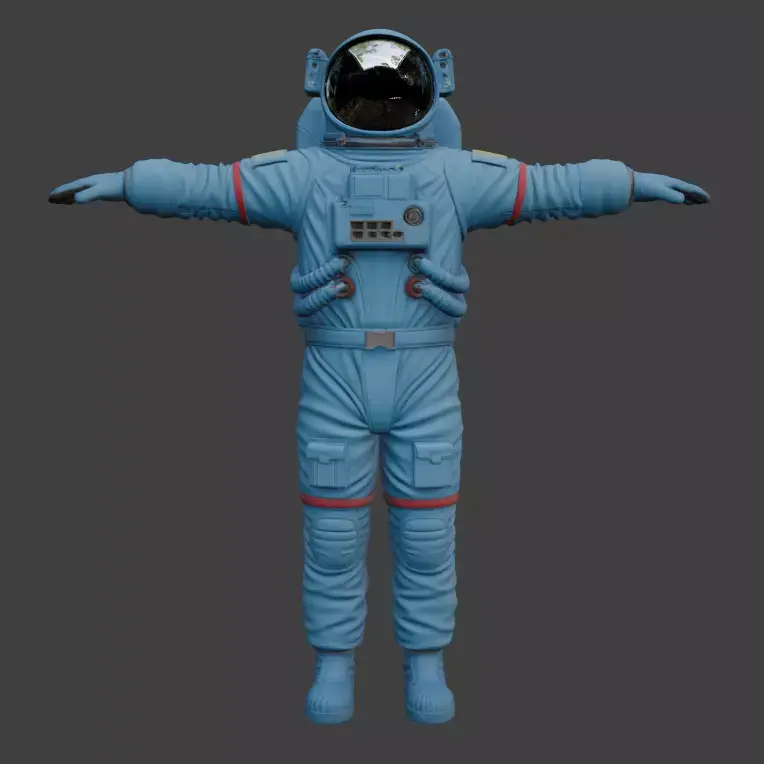 Realistic Astronaut Space Suit 3D model 14