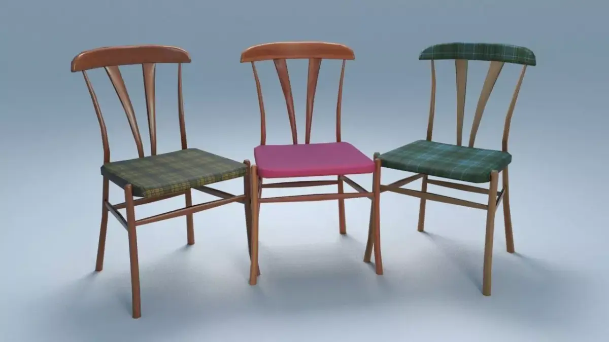 Chair10  for interior cafe and kitchen Free low-poly 3D model