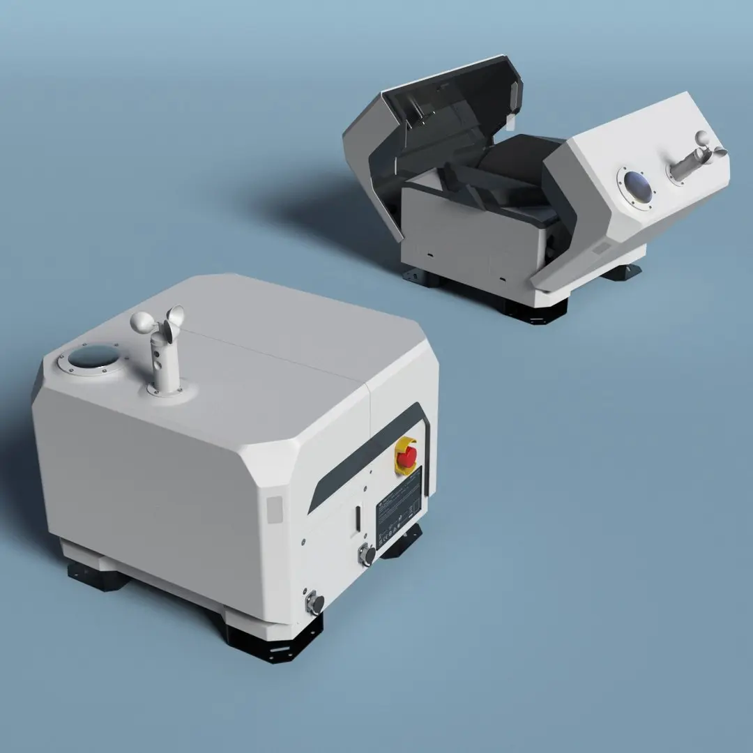DJI Outdoor Drone Charging Station Grey Rigged 3D model