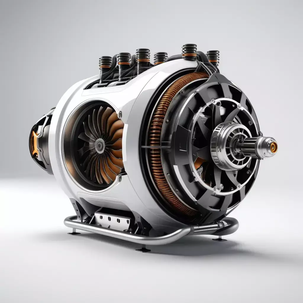 Futuristic Hoverbike Engine Model 3D model