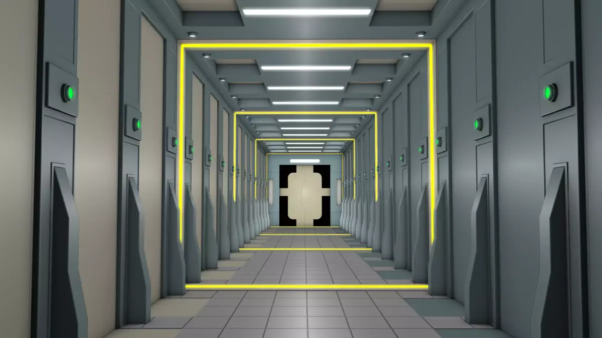 Sci Fi Corridor Laboratory 3D model
