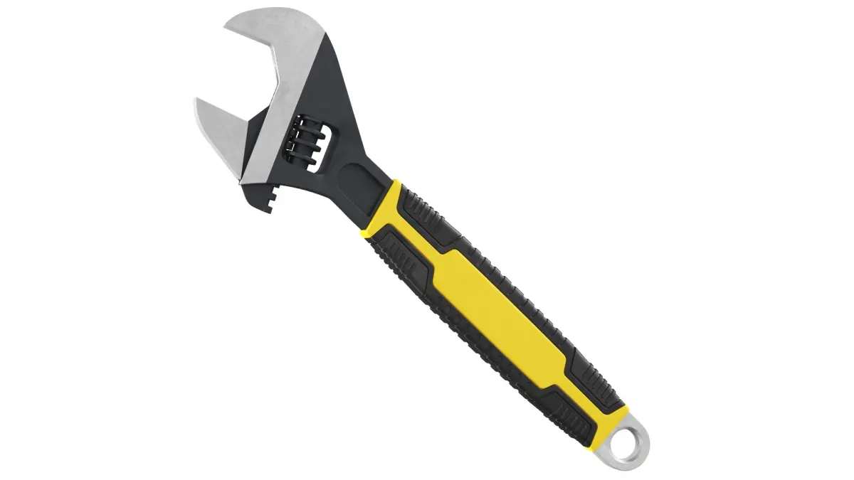 Adjustable Crescent Wrench 3D model