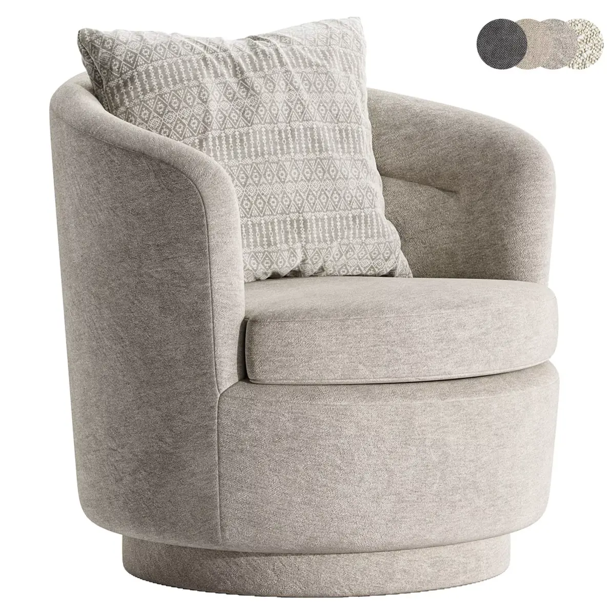 Viv Swivel Chair By westelm Free 3D model