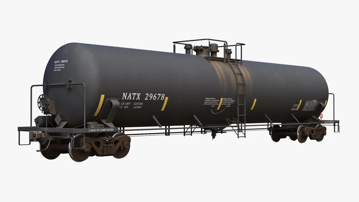 Railcar Tank Car T108 3D model