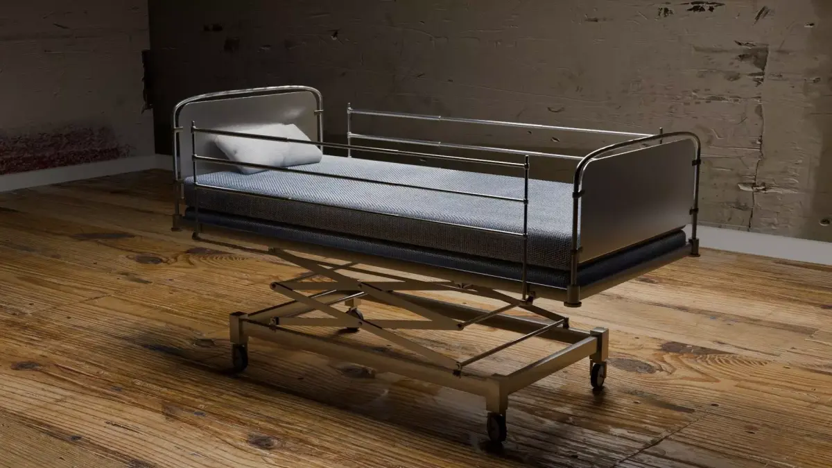 Hospital Bed Free 3D model