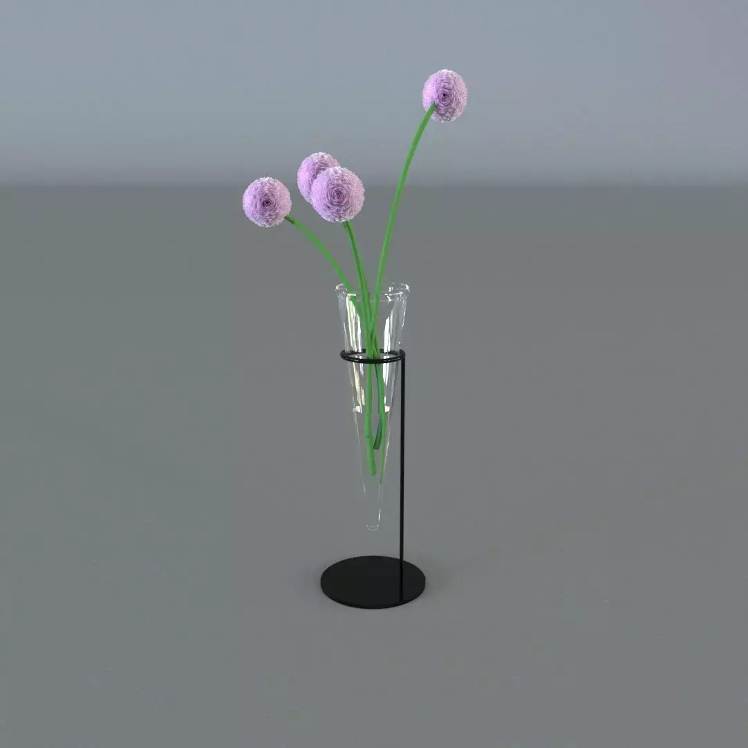 Flowers in vase Free 3D model