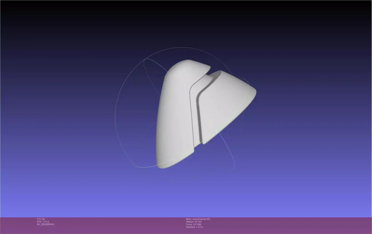 Evangelion Asuka Hairclip 3D print model