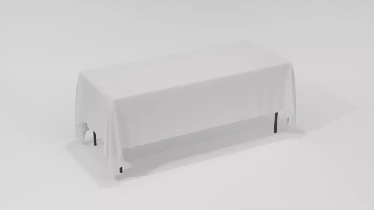Wooden Table 3D Model  Low Poly Furniture Free low-poly 3D model