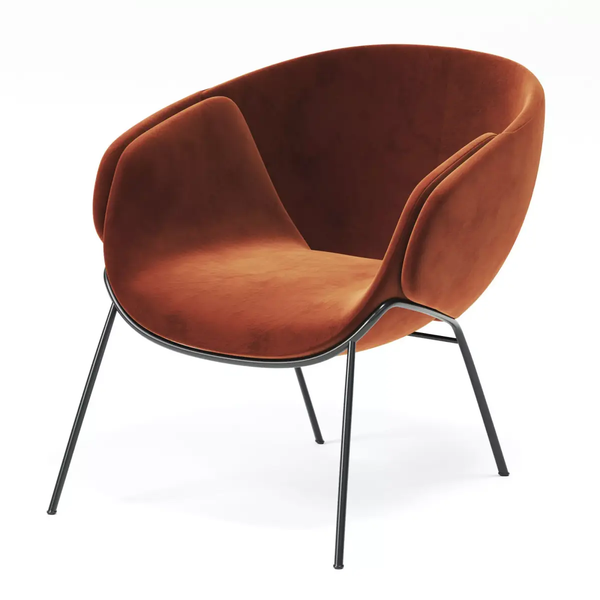 Anita armchair Low-poly 3D model