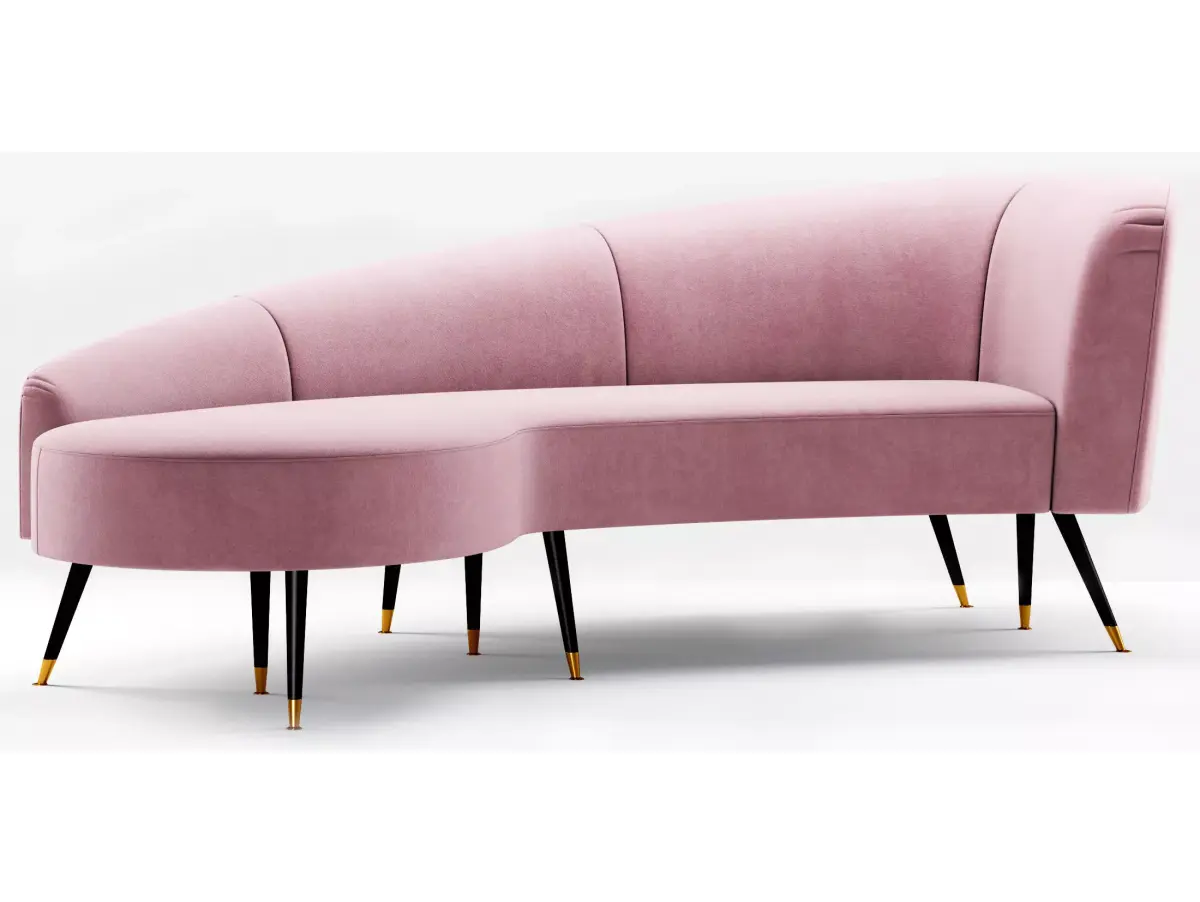 Safavieh Couture Evangeline Velvet Parisian Sofa Free 3D model