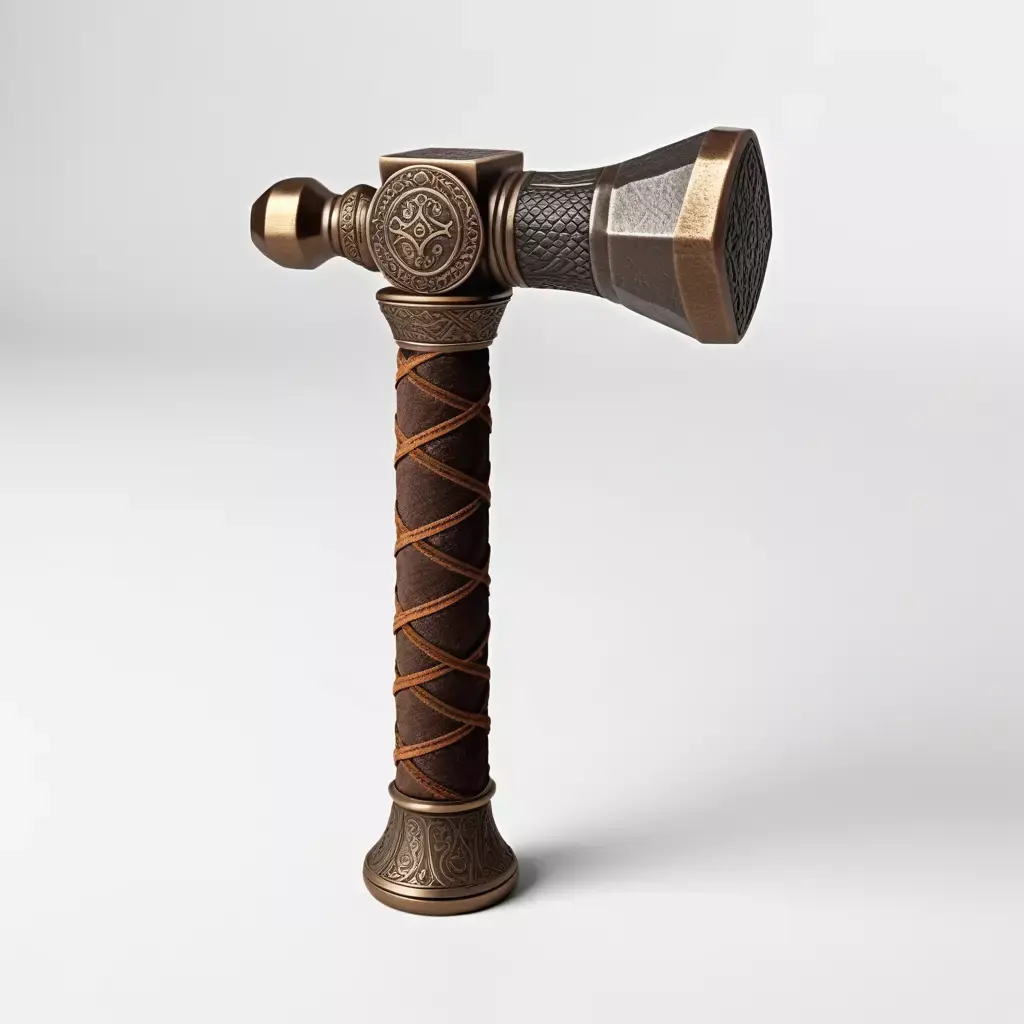 Ancient Ornate Hammer Model 3D model
