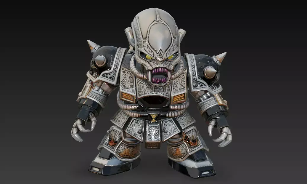 Alien Xenomorph Gundam Mode 3D print model