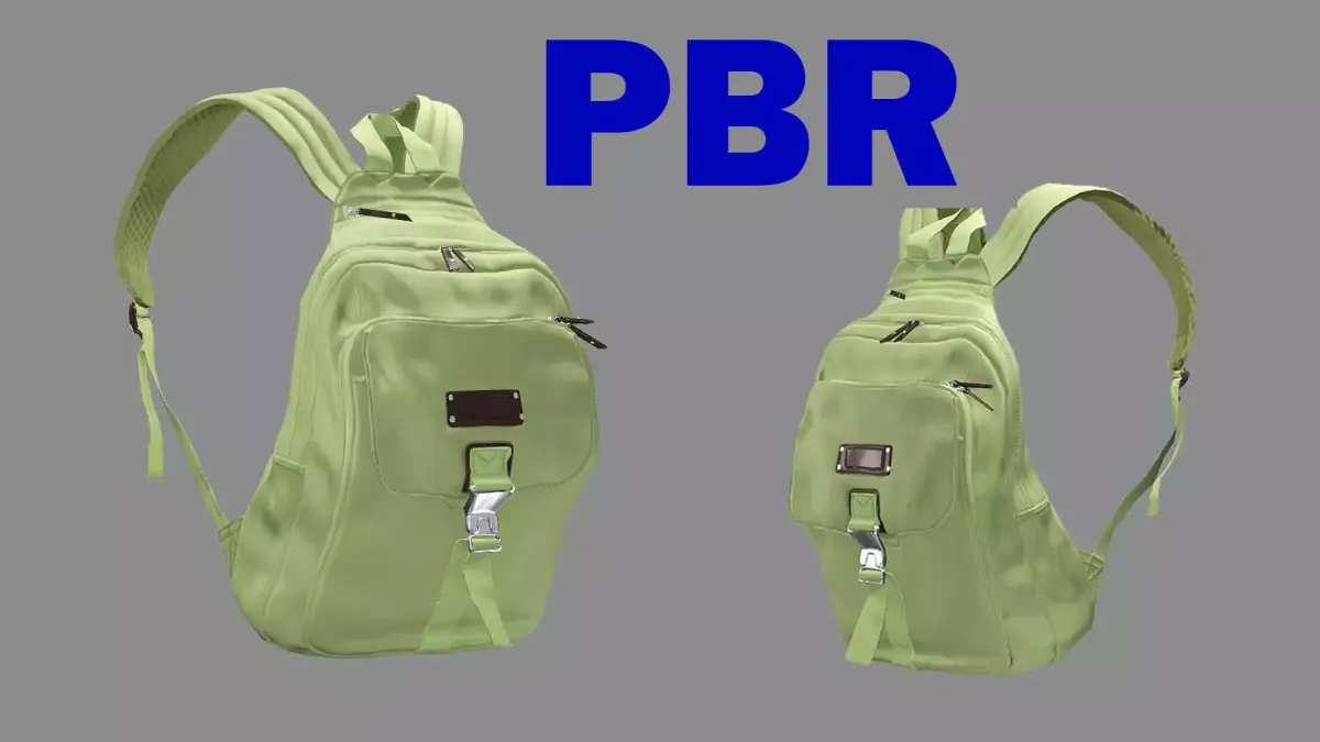 Backpack Camping Handle bag 15 Low-Poly 3D Model Low-poly 3D model