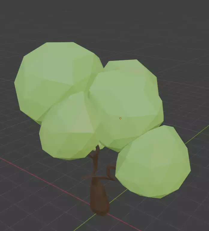 low poly tree Low-poly 3D model get