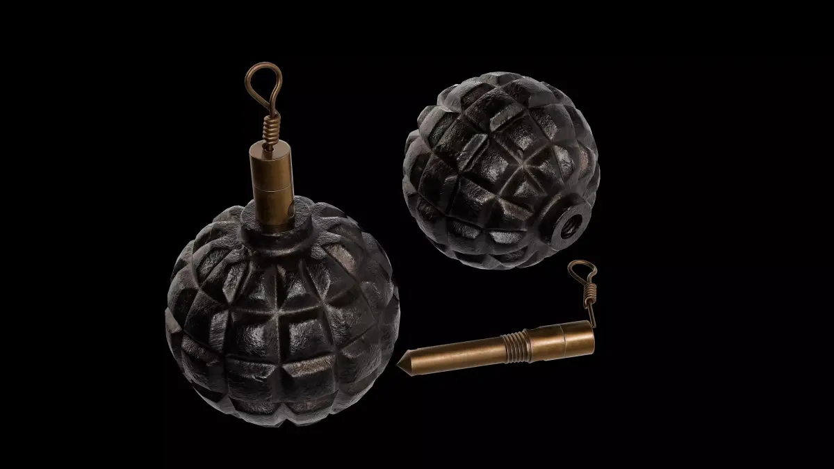 Kugelhandgranate Model 1913 Low-poly 3D model