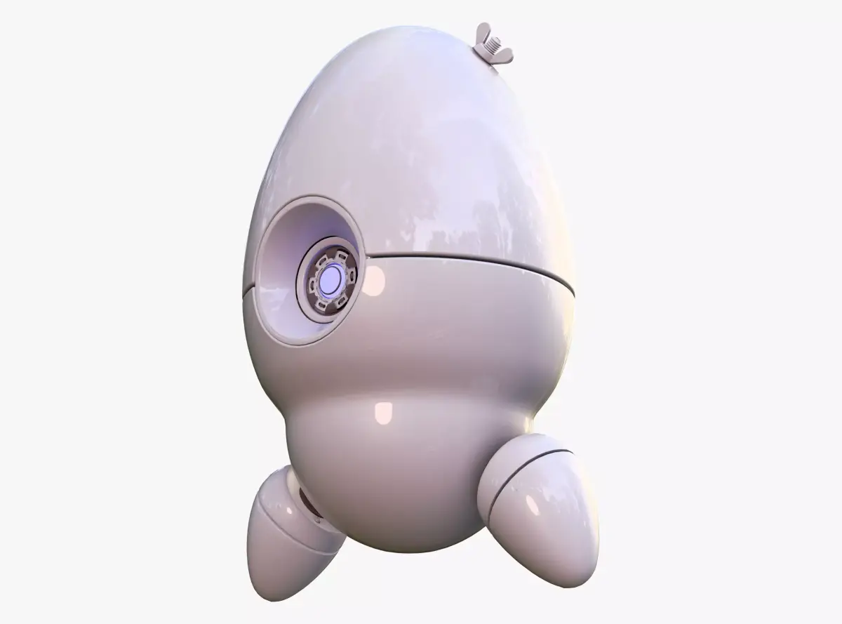 SciFi Egg Companion Droid M1 3D model