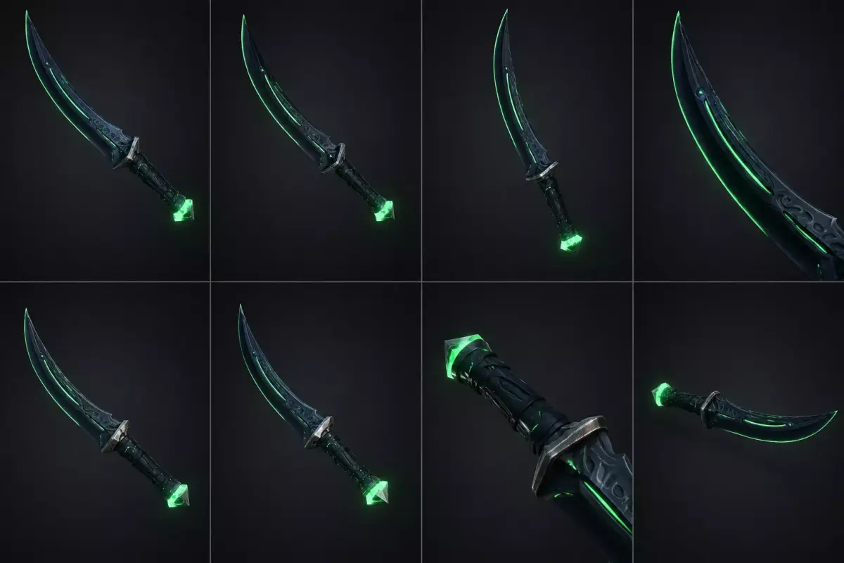 Void Emerald Low-poly 3D model