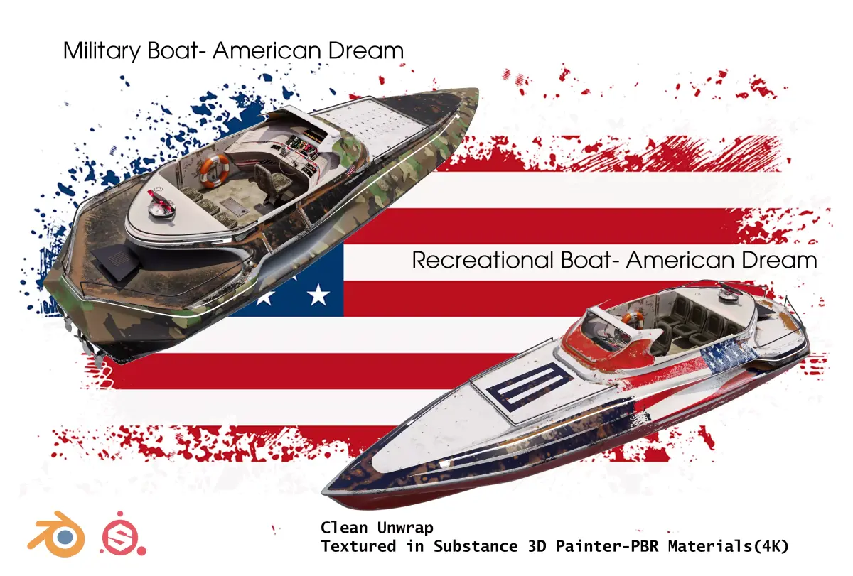 boats collection- Interior And Exterior-High detailed 3D Model Pack