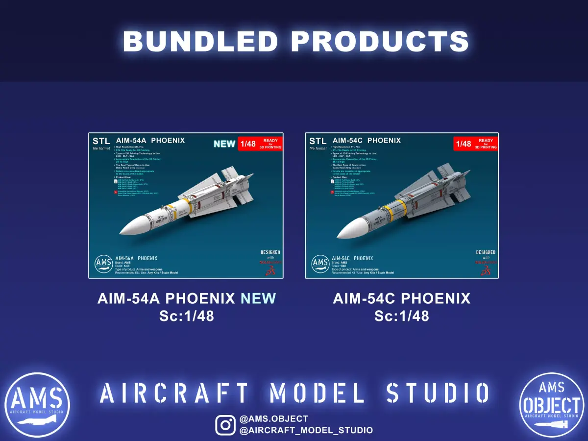 AIM-54  Phoenix 3D Model Pack