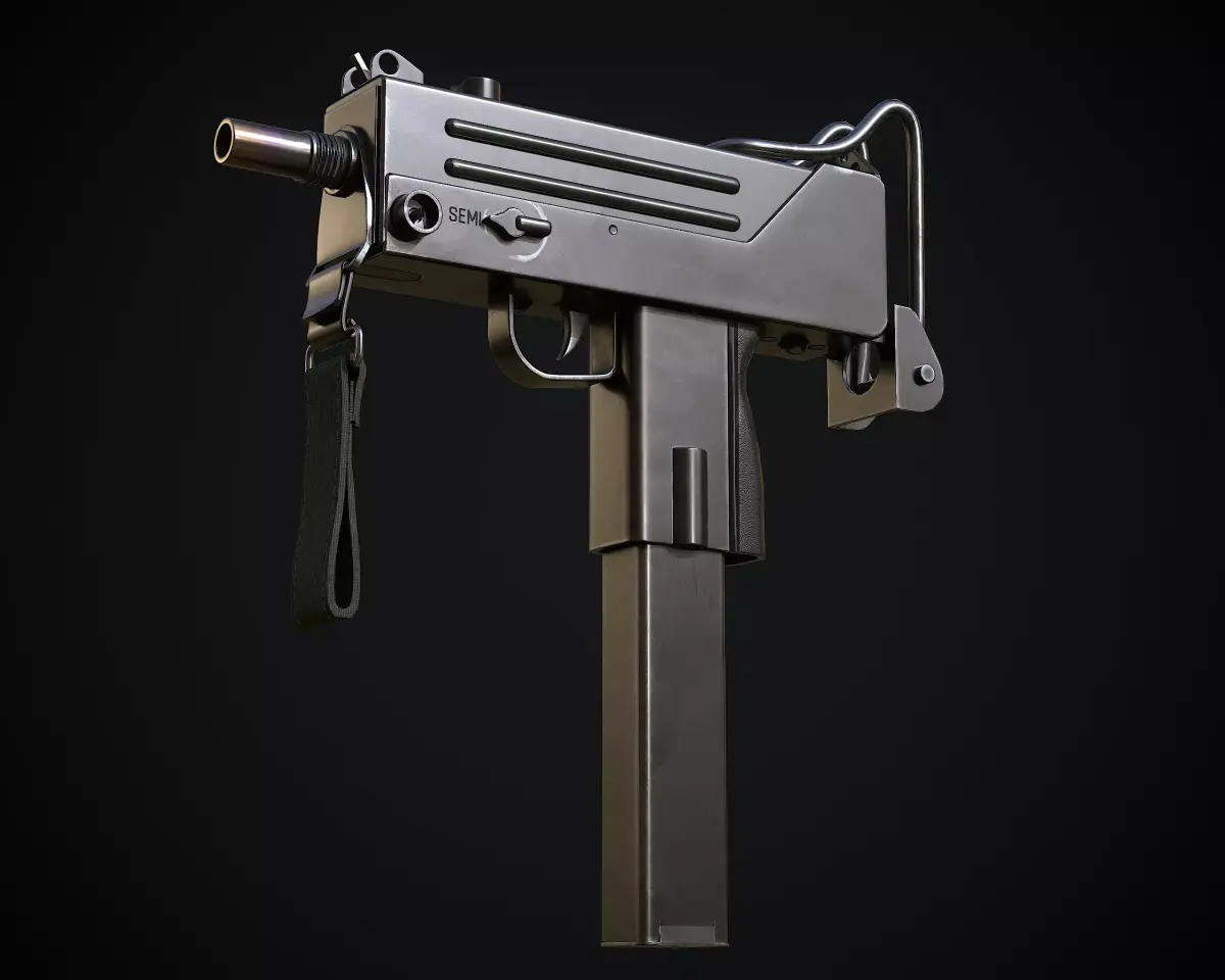 Mac 10 Low-poly 3D model order