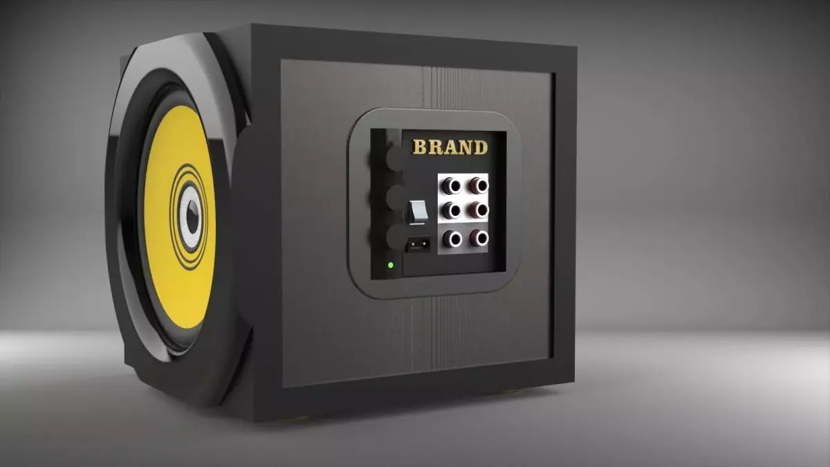Desktop speaker V2 3D model