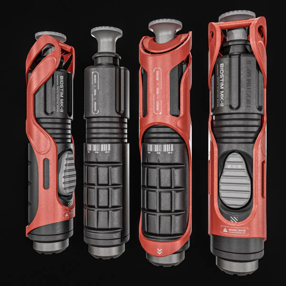 Sci-fi  Injection Medical Device  Low-poly 3D model