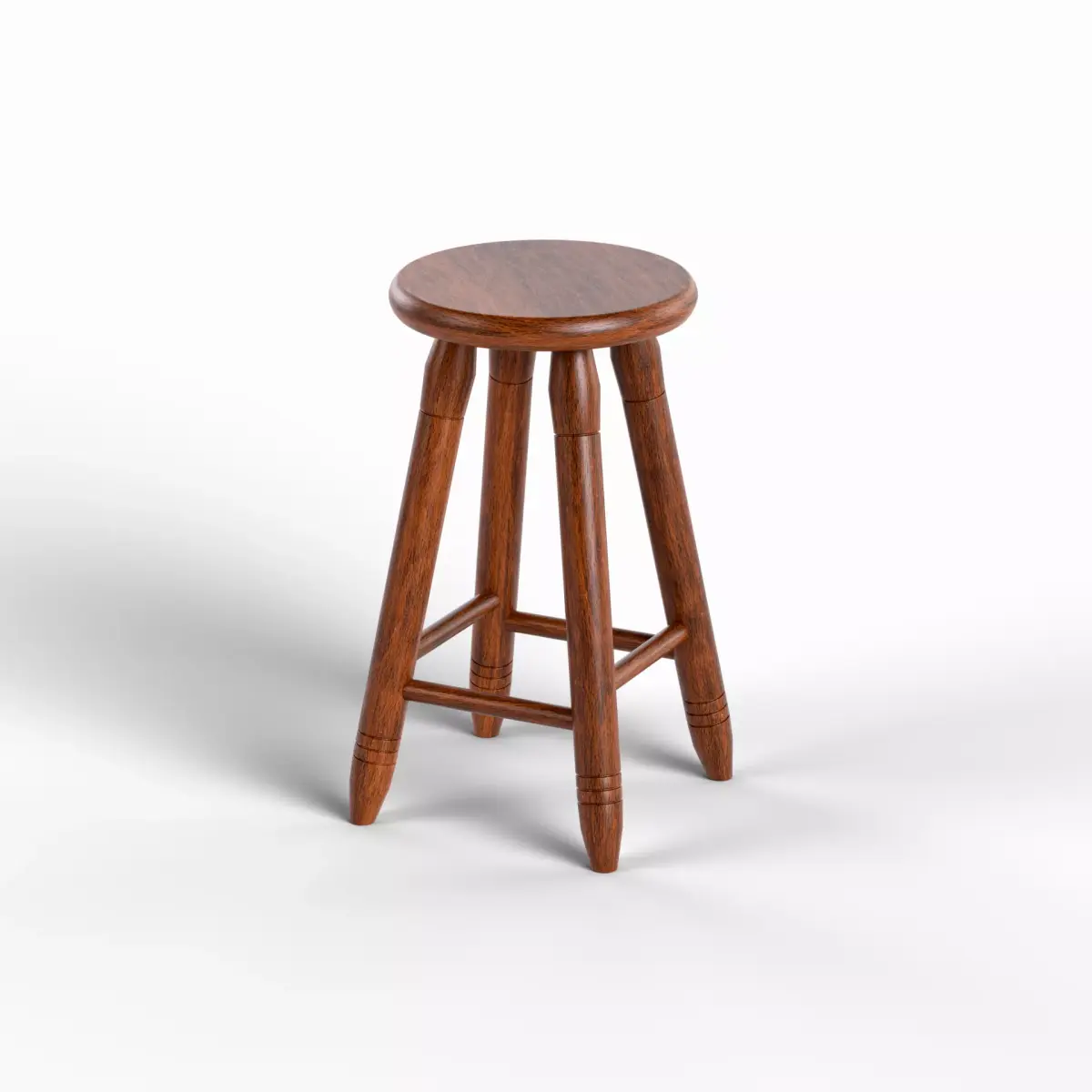 Bench Free 3D model 6