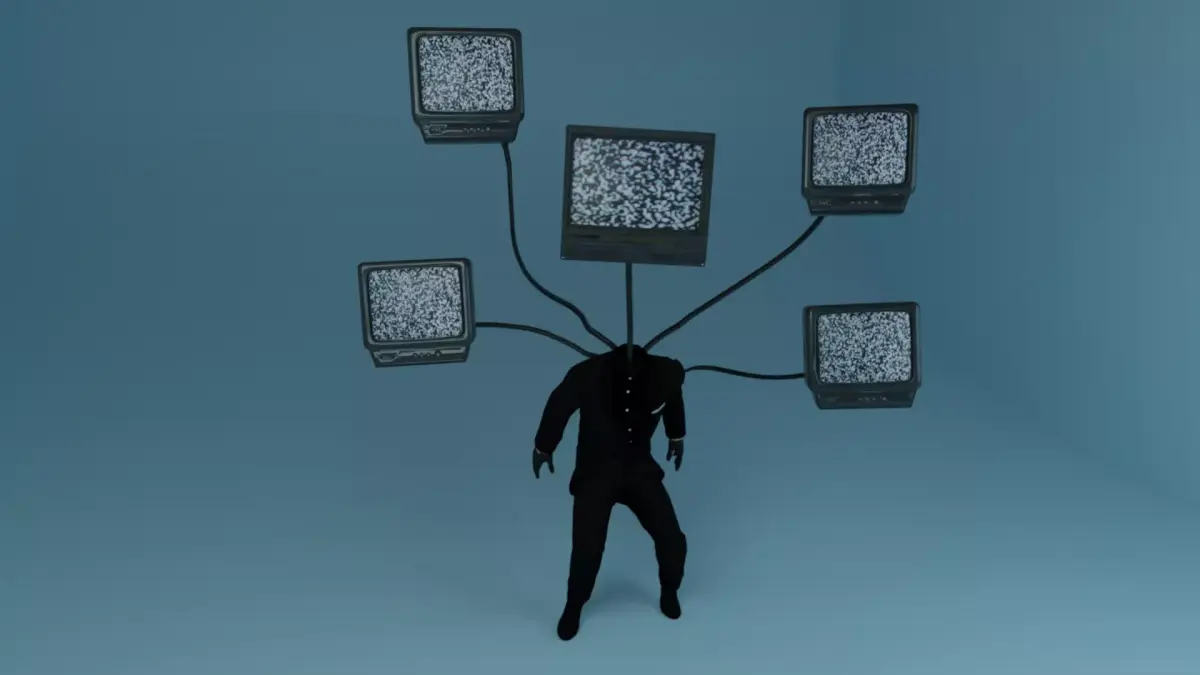 skibidi toilet TVs man 3D model