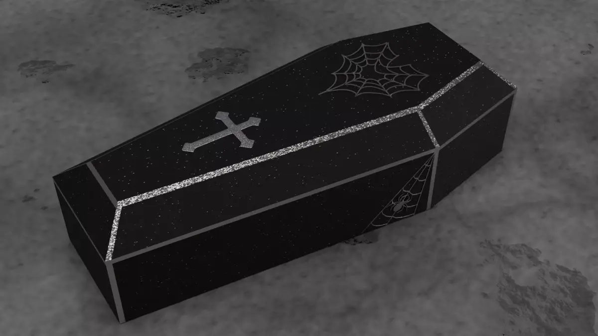 Stylish Vampire Coffin Free 3D model