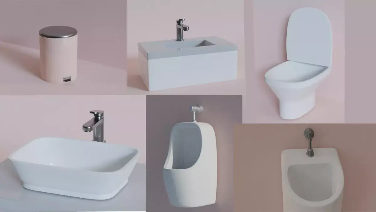 Bathroom Collection sink Free 3D model
