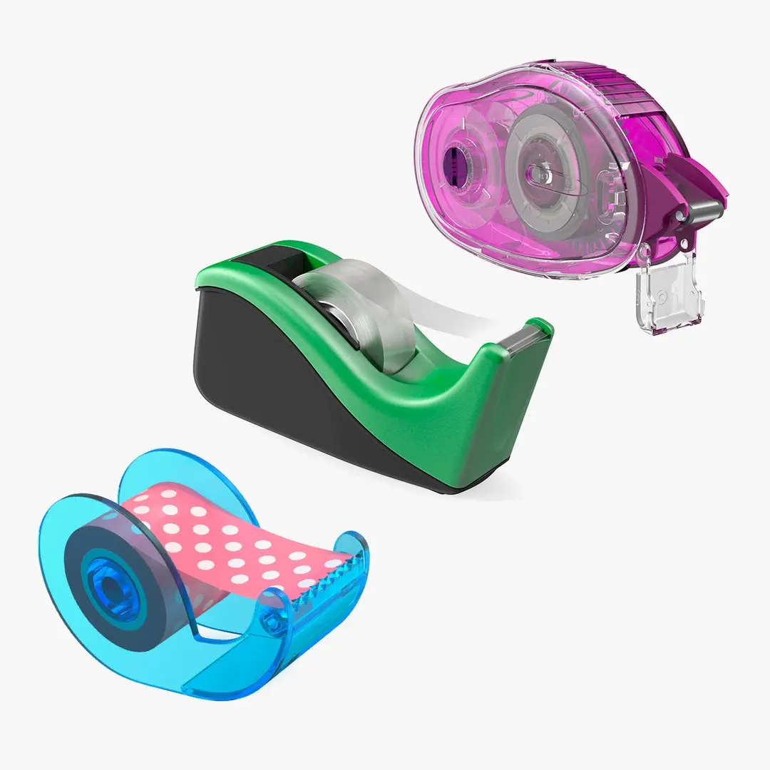 Desk Tape Dispensers Collection 3D model