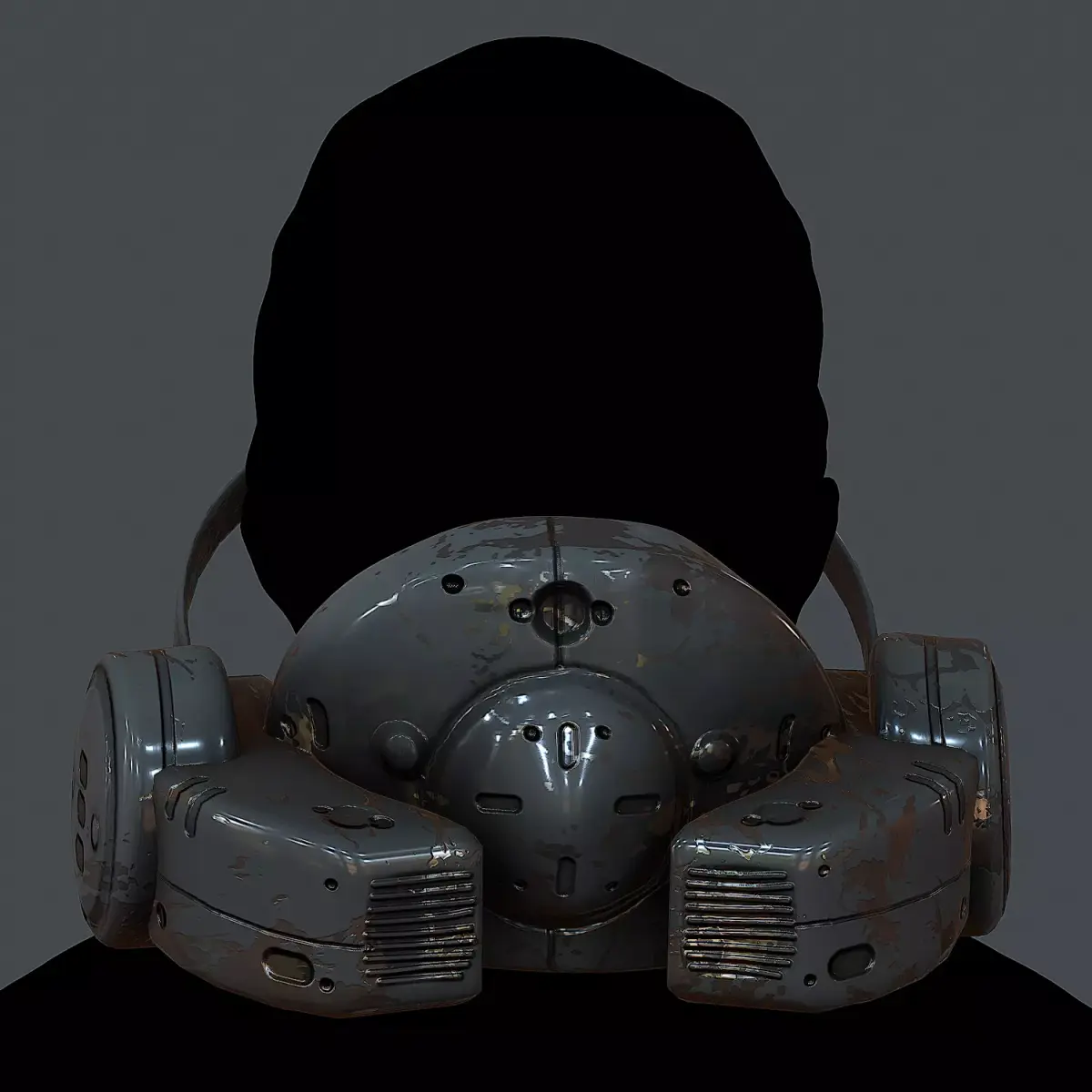 Gas mask helmet 3d model scifi Low-poly 3D model Low-poly Low-poly 3D model order