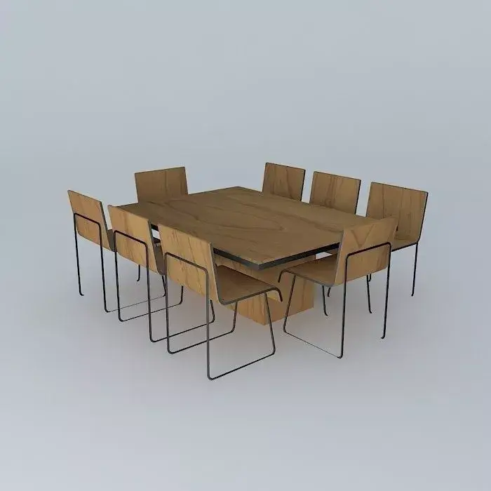 Dinner Table Tikaio Free 3D model