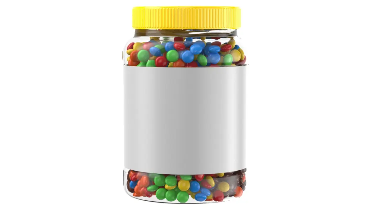 Candy Jar White Label 3D model