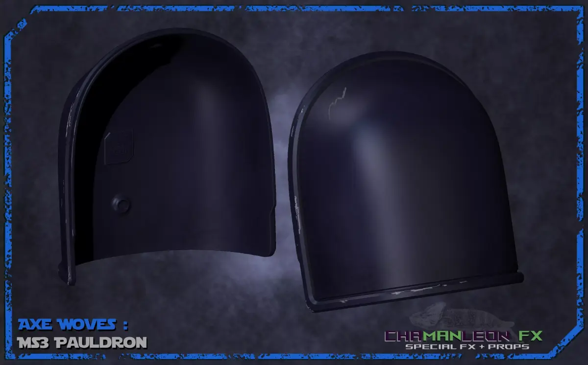 Axe Woves Shoulder Pauldrons The Mandalorian Cosplay Armor 3D print model