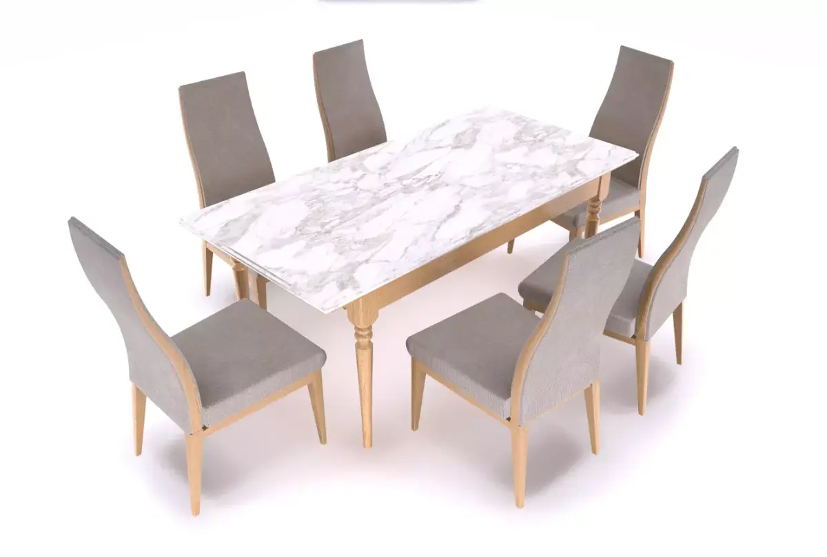Dining table and chair Low-poly 3D model purchase