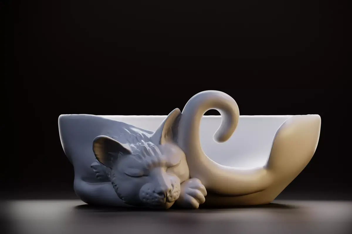 Plate cat Free 3D print model