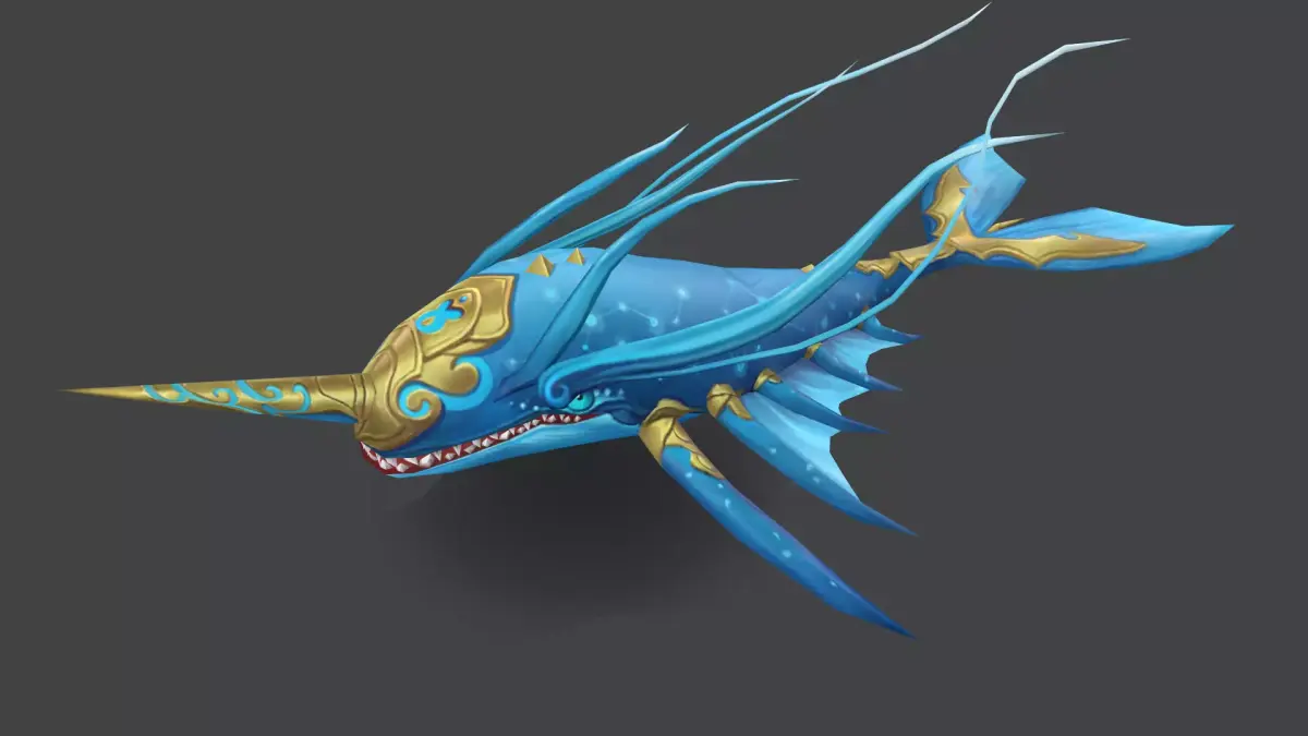 Ancient Fish Demon Low-poly 3D model