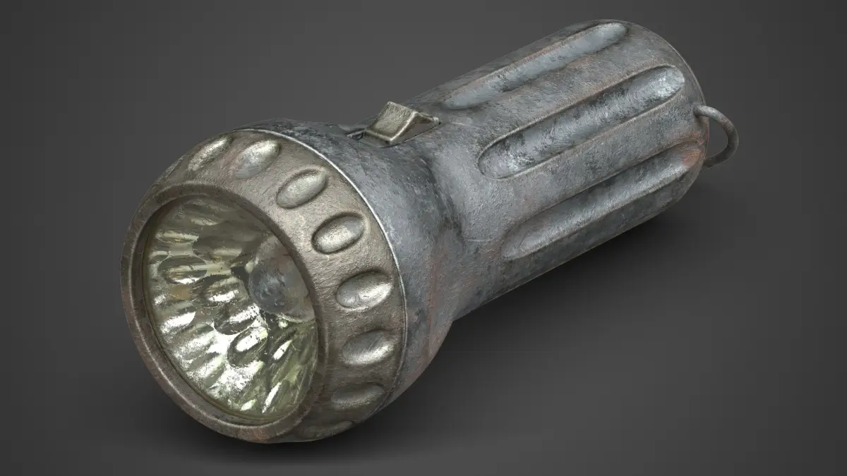 Flashlight 4 Old 3D model