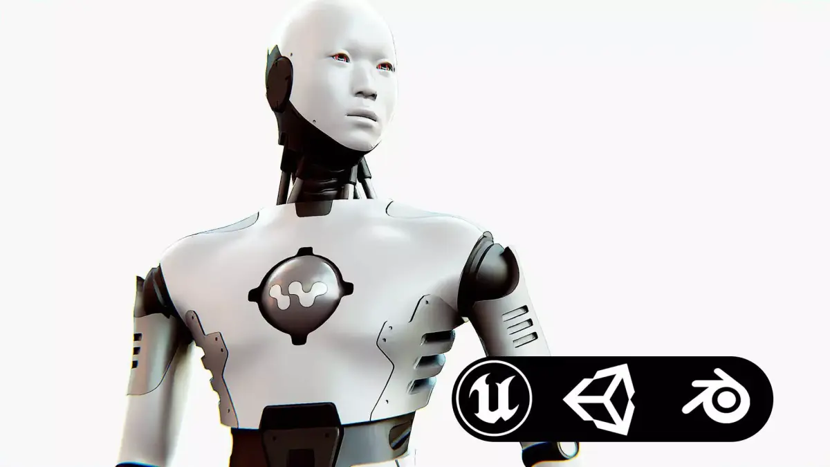 ANDROID MANO Rigged for Unreal Engine - Unity - MIXAMO 3D model