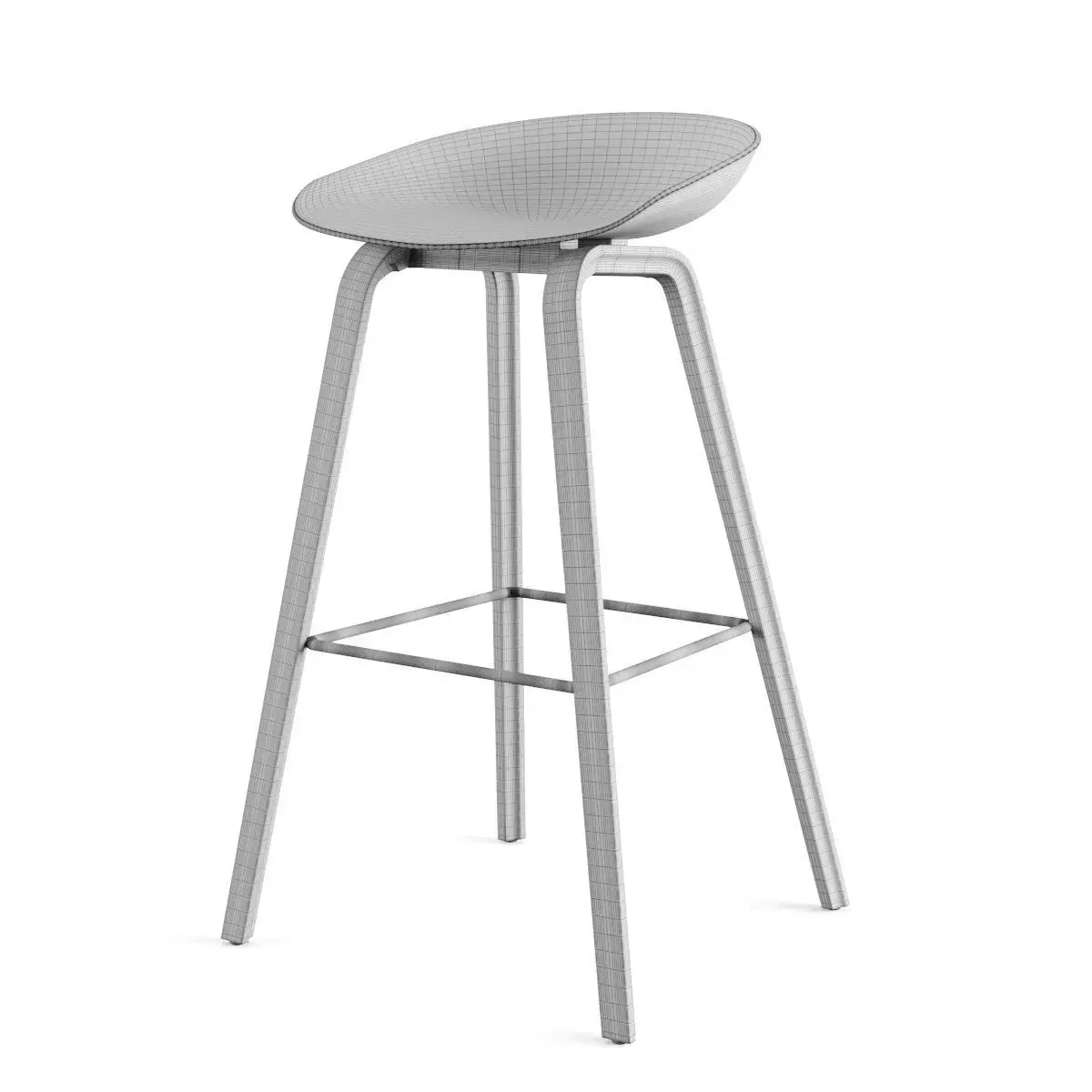 Hay - AAS 32 Bar Stool Free Free 3D model