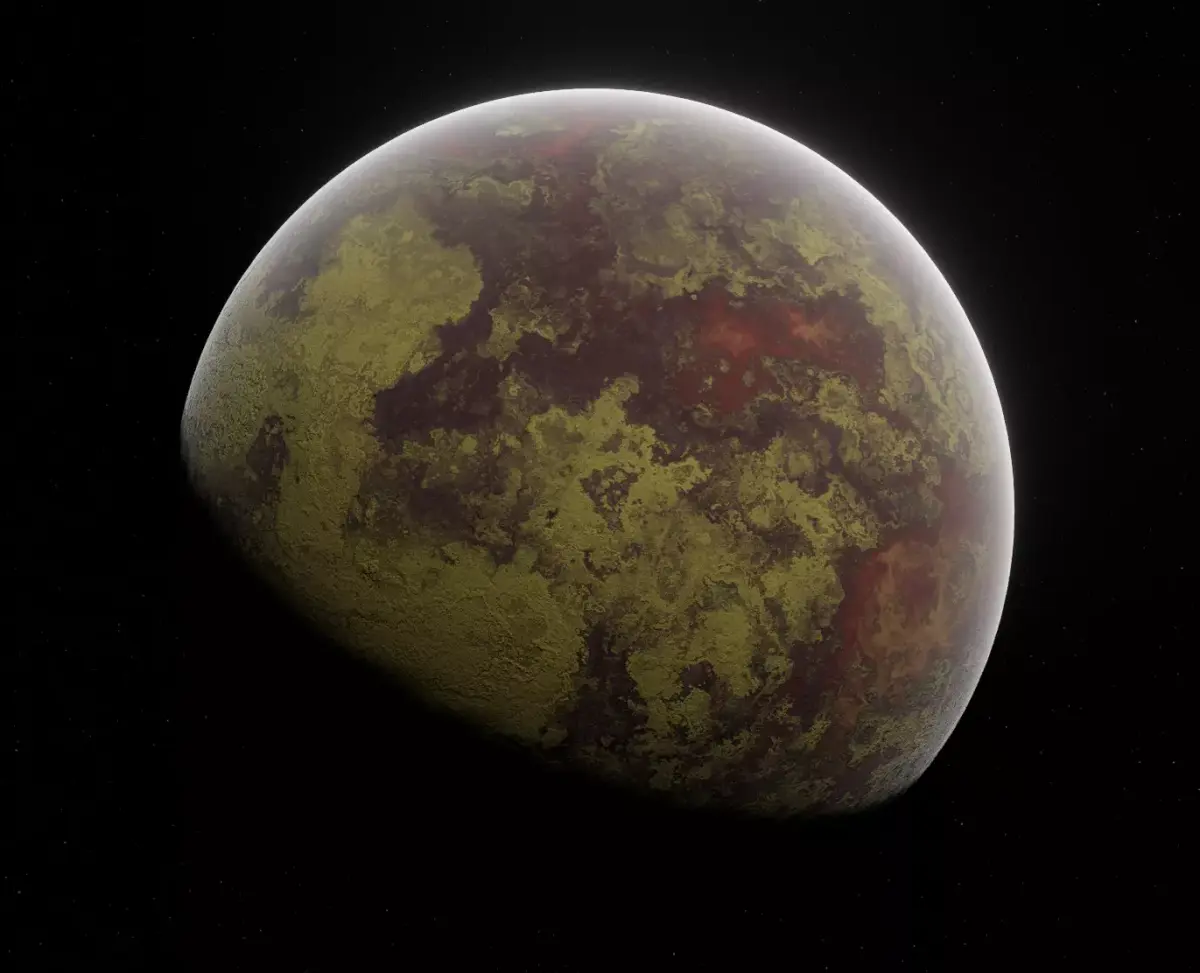 Planet Space Ready to game  Low-poly 3D model 7