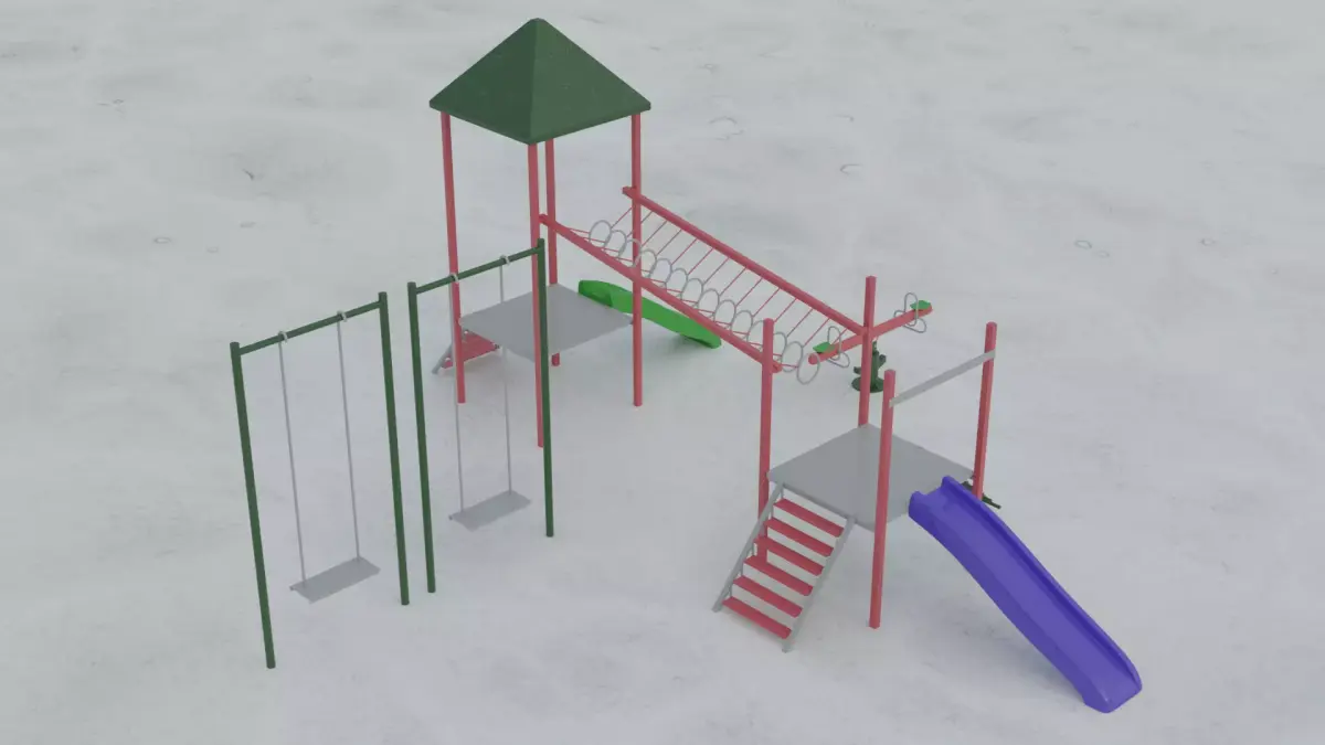 Playground 3D model 9
